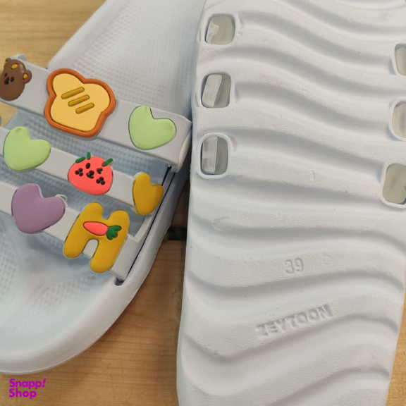 دمپایی دخترانه زیتون مدل کیوتی رنگ آبی روشن