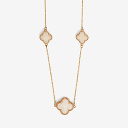 گردنبند طلا 18 عیار زنانه با زنجیر طرح ونکلیف سین سان مدل A75