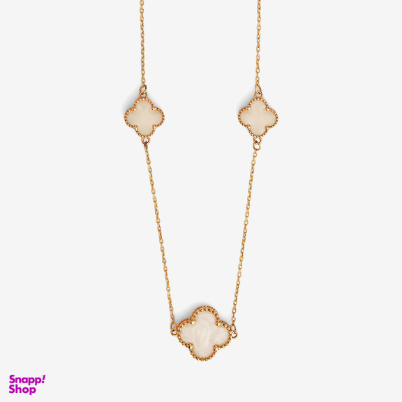 گردنبند طلا 18 عیار زنانه با زنجیر طرح ونکلیف سین سان مدل A75