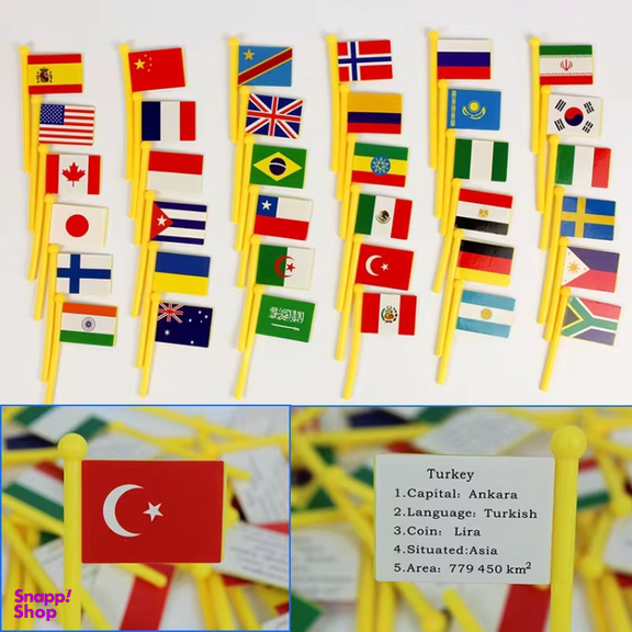 بازی آموزشی مدل نقشه جهان با پرچم ها