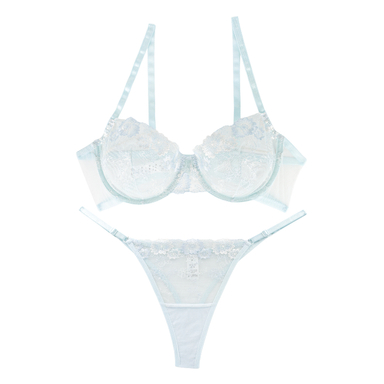 ست سوتین و شورت زنانه برتا کد 2020FA رنگ آبی روشن