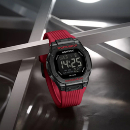ساعت دیجیتال نیوی فورس مدل Naviforce Nf7113 رنگ مشکی قرمز