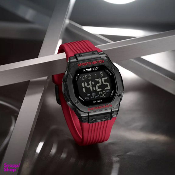ساعت دیجیتال نیوی فورس مدل Naviforce Nf7113 رنگ مشکی قرمز