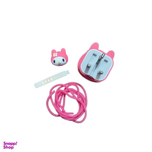 محافظ کابل و شارژر مدل سیلیکونی عروسکی خرگوش فانتزی مناسب برای شارژر 20 وات آیفون