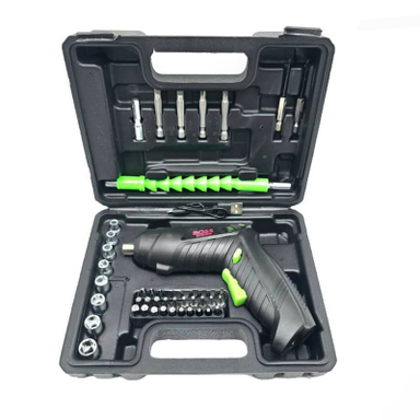 پیچ گوشتی شارژی 100 وات باس مدل BS1231H031 مجموعه 49 عددی