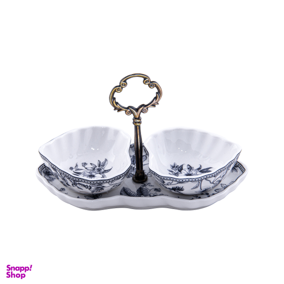 اردو خوری قلبی گلدکیش طرح لوتوس مدل GK701127-1 بسته ۲ عددی