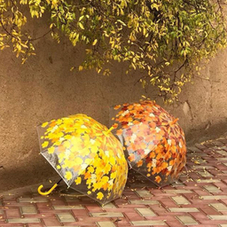 چتر طرح برگ پاییز