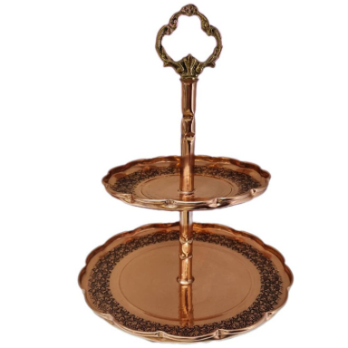 شیرینی خوری مسی قلمزنی مدل TP-1068-0005