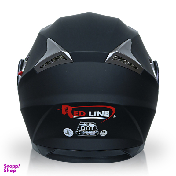 کلاه کاسکت فک متحرک ردلاین مدل 935 رنگ مشکی مات به همراه کاور