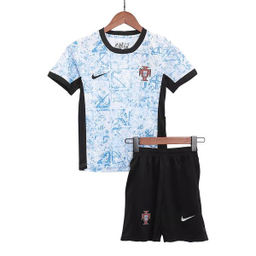 ست پیراهن و شورت ورزشی پسرانه مدل پرتغال Away 2024