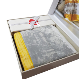 سرویس کاور لحاف یکنفره 3 تکه کاتن باکس مدل Liny