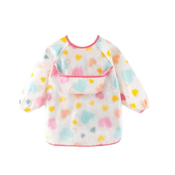 پیش بند نوزادی مدل آستین دار کاسه دار 001