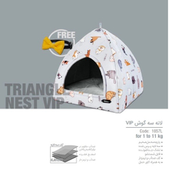 جای خواب گربه نیناپت طرح سگ و گربه کد 1057