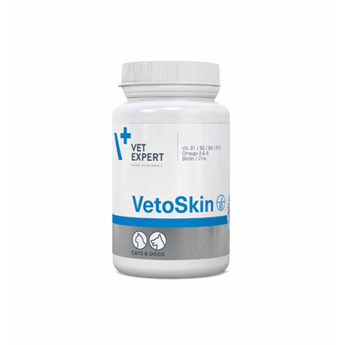 قرص تقویت پوست و مو سگ و گربه وت اکسپرت مدل VetoSkin وزن 70 گرم