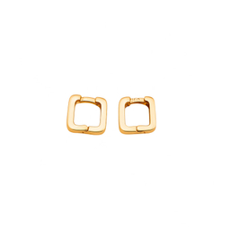 گوشواره کلیپسی طلا 18 عیار زنانه زرلاین مدل مربعی کد E-500053