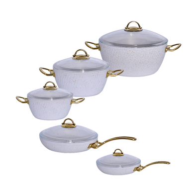 سرویس پخت و پز 10 پارچه فورج ام جی اس مدل ماربل