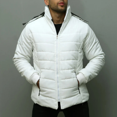 کاپشن مردانه مدل GD-s-17288097 رنگ سفید