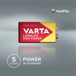 باتری کتابی وارتا مدل Longlife Max Power 9V