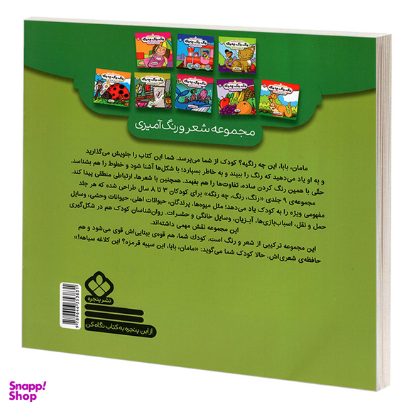 کتاب مجموعه شعر و رنگ آمیزی؛ رنگ، رنگ، چه رنگه 4 پرندگان اثر ناصر کشاورز انتشارات پنجره
