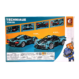 ساختنی سیمبوبلاک مدل ماشین مسابقه درب بازشو چرخ متحرک