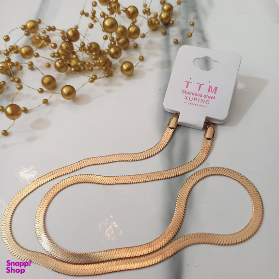 زنجیر زنانه ژوپینگ مدل هرینگبون کد Y187