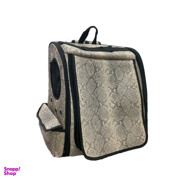 کوله پشتی حمل سگ و گربه طرح چرم کد B103
