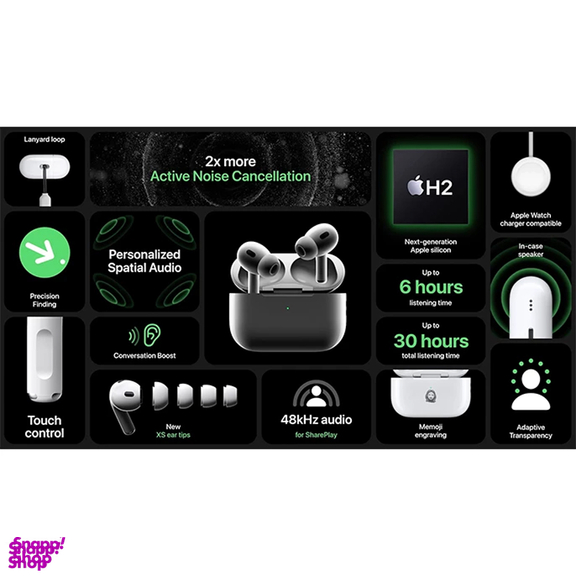 ایرفون بلوتوثی طرح اپل مدل AirPods Pro 2nd Generation 2022