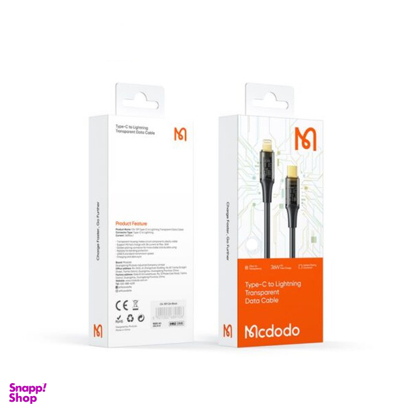 کابل تبدیل USB-C به لایتنینگ مک دودو مدل CA-159 طول 1.8 متر