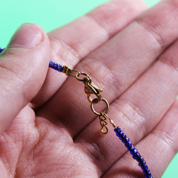 گردنبند زنانه طرح ستاره دریایی مدل دست ساز منجوقی کد 05