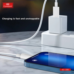 کابل فست شارژ دو سر Type-C ارلدام مدل PD Charging Cable EC-166 طول 1 متر