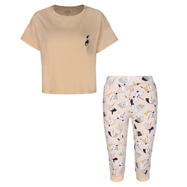 ست تیشرت و شلوارک راحتی زنانه ناربن مدل GD-o-19859621