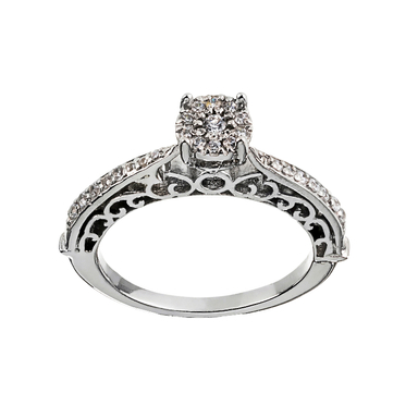 انگشتر طلا 18 عیار زنانه جواهری سون کد 1003