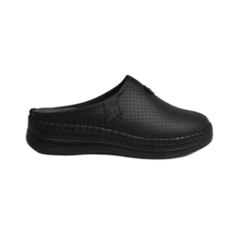 دمپایی طبی زنانه جلو بسته شهرام طب کد 3033 رنگ مشکی