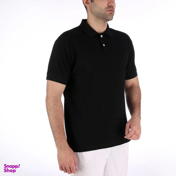 پولوشرت آستین کوتاه مردانه مدل GD-s-15535307 رنگ مشکی