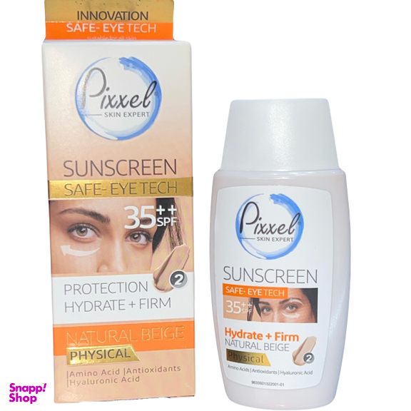 کرم ضد آفتاب دور چشم و صورت پیکسل مدل فیزیکال SPF35 رنگ بژ طبیعی حجم 50 میلی لیتر