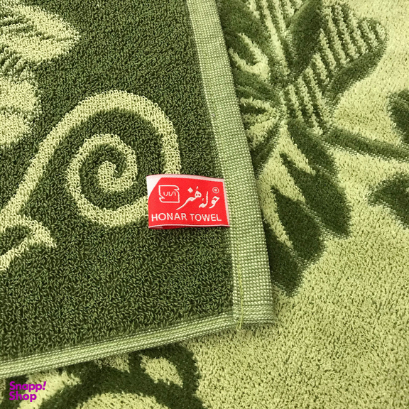 حوله دست و صورت حوله هنر طرح گلها سایز 75×40 سانتی‌متر