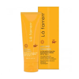 کرم ضدآفتاب و ضد لک بی رنگ لافارر مدل SPF 50 مناسب پوست های چرب و مستعد آکنه حجم 40 میلی لیتر