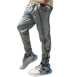 شلوار اسلش مردانه مدل بغل زیپدار کد ADS-LGY رنگ طوسی روشن