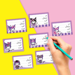 برچسب نام نویسی مدل کورومی کد 70 بسته 6 عددی