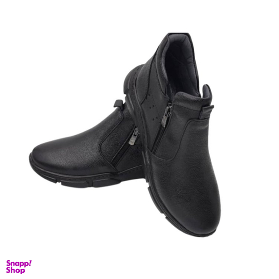 کفش طبی زنانه چرم ریباری مدل R30 رنگ مشکی
