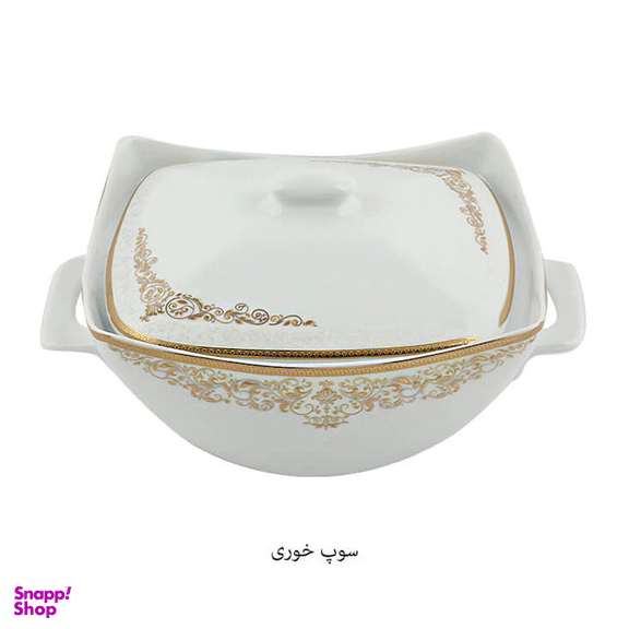 سرویس غذاخوری 105پارچه چینی پردیس مدل دنیا 12نفره