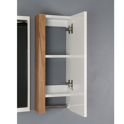 ست کابینت و روشویی دلفین مدل Znd-R23-W به همراه آینه و باکس