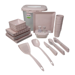 سبد پیک نیک و سرویس مسافرتی لاولی پلاست 58 پارچه کد TIK1160L