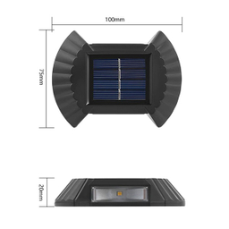 چراغ دیواری خورشیدی مدل دوطرفه پازلی بسته 6 عددی