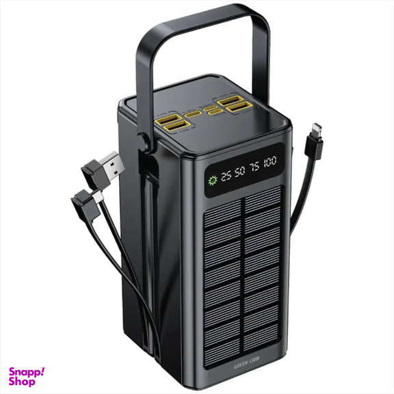 پاوربانک گرین لاین مدل کد SOLAR X ظرفیت 60000 میلی‌ آمپر ساعت