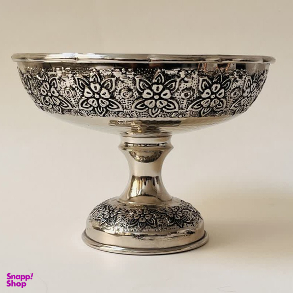 شکلات خوری مسی مدل قلم زنی کروم شده کد ZH320.6