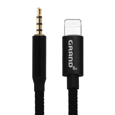 کابل دیتا Lightning به Jack 3.5mm گرند مدل GK-A21 طول 1 متر