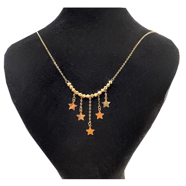 گردنبند طلا 18 عیار زنانه مدل ستاره کد s212