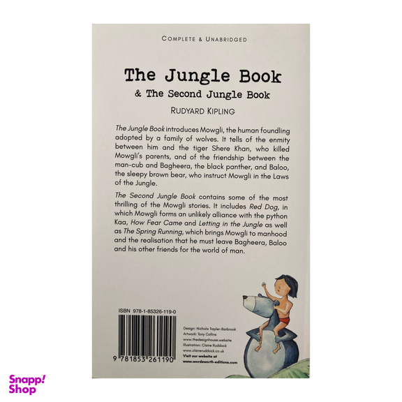 کتاب The Jungle Book & The Second Jungle Book اثر رودیارد کیپلینگ انتشارات وردز ورث ادیشن