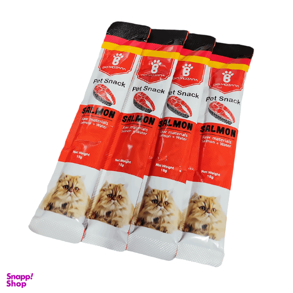 بستنی گربه بایو موزارا طعم ماهی سالمون بسته 4 عددی